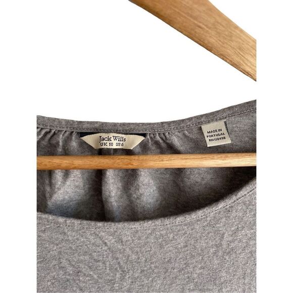 Jack Wills Gray Drawstring Waist Cuffed Tank Pocket Dress - Picture 4 of 9